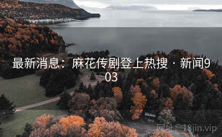 最新消息：麻花传剧登上热搜 · 新闻903